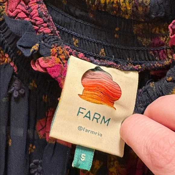 Farm Rio blue patterned dress - Picture 3 of 8